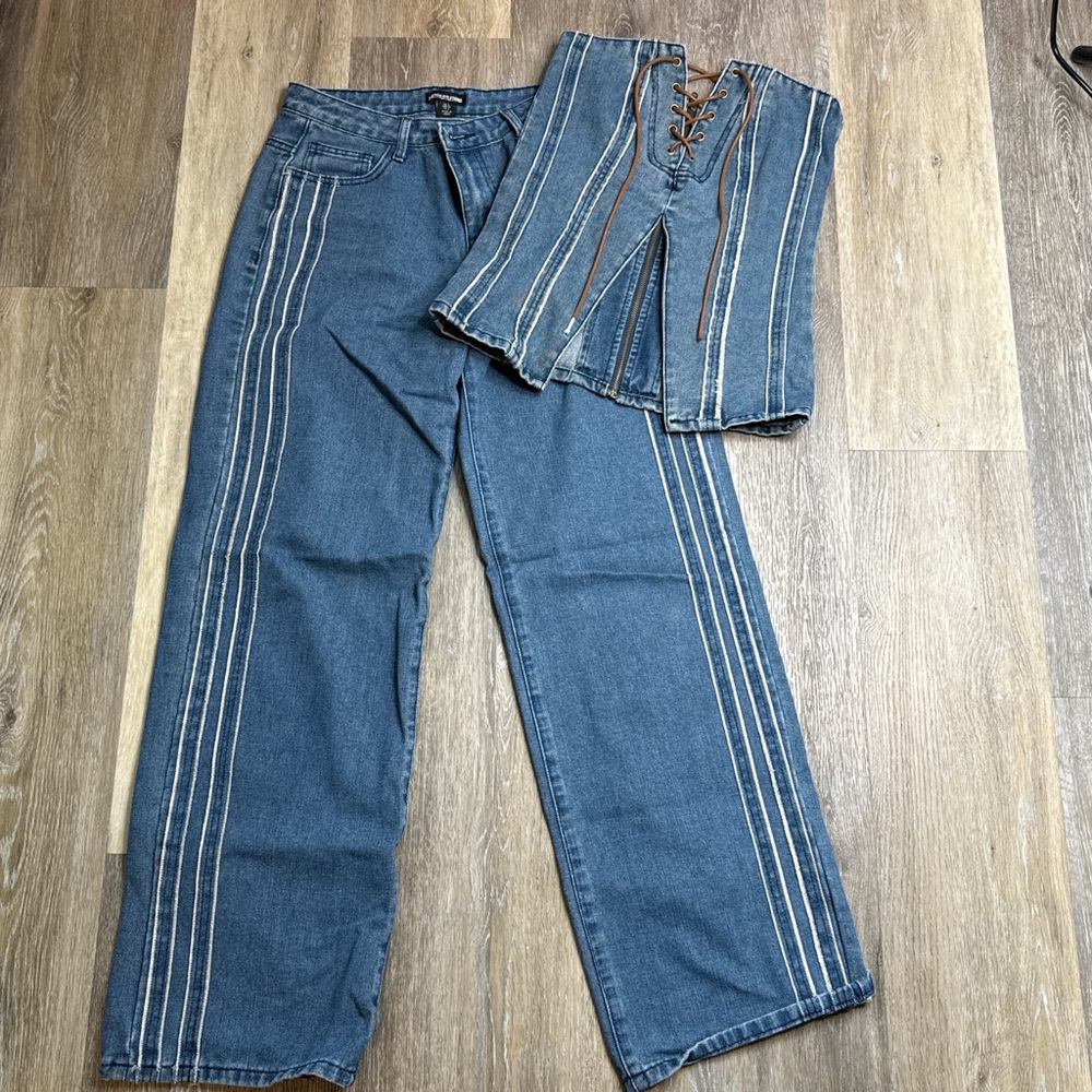 **SOLD ON DEPOP** Pretty Little Thing Denim Set